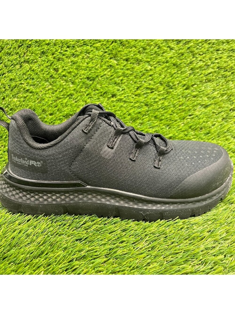 Timberland Pro Intercept Womens Size 7 Black Steel Toe Safety Lace-Up Work Shoes